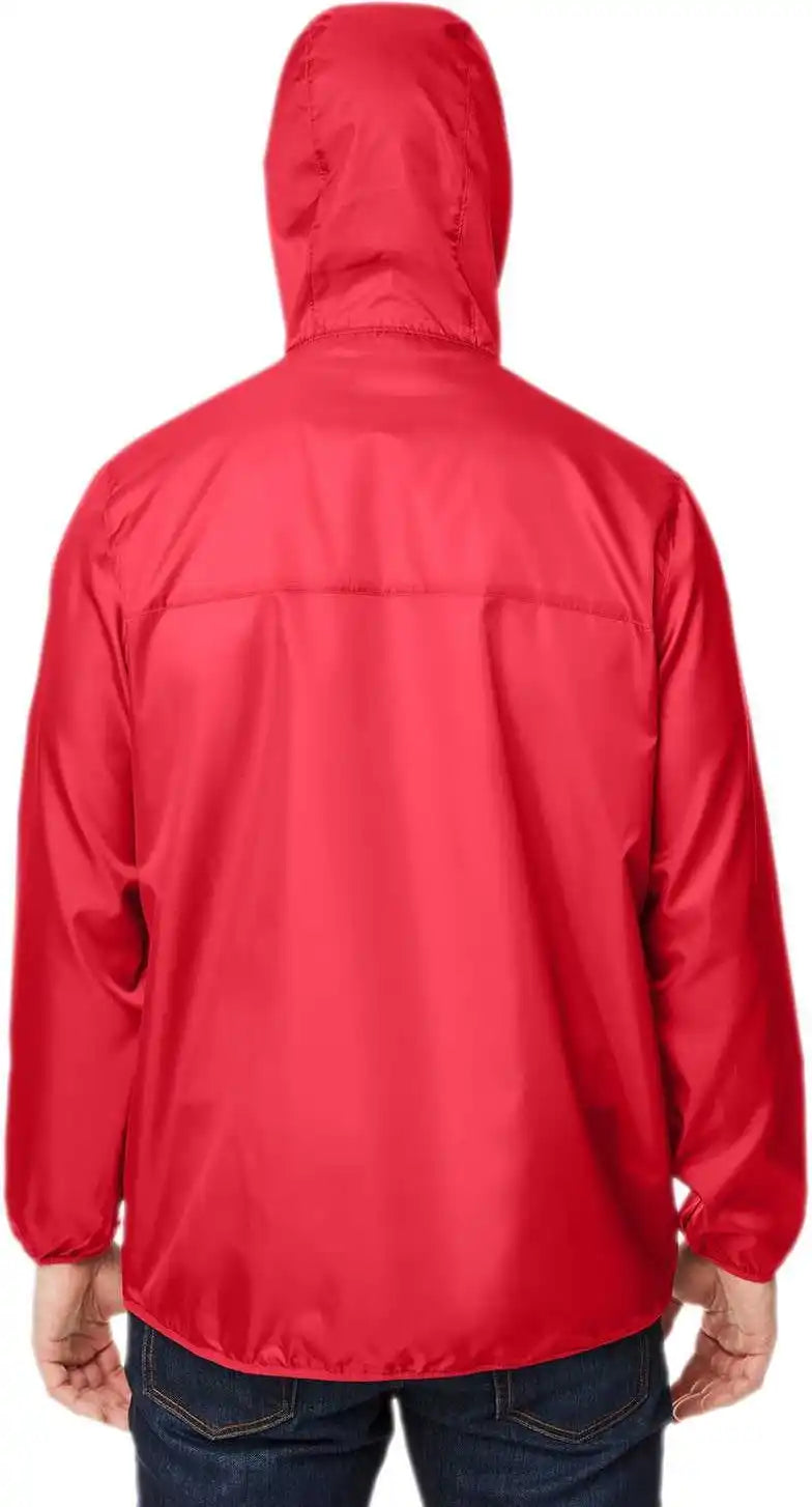 Team 365 Tt77 Adult Zone Protect Packable Anorak Jacket - Sport Red