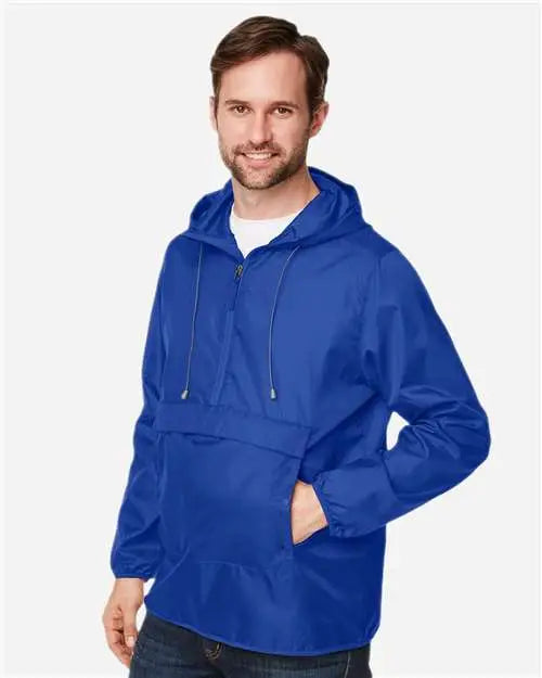 Team 365 Tt77 Unisex Zone Protect Packable Anorak Jacket - Sport Royal
