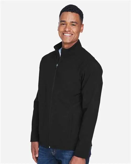Team 365 Tt80 Men’s Leader Soft Shell Jacket - Black