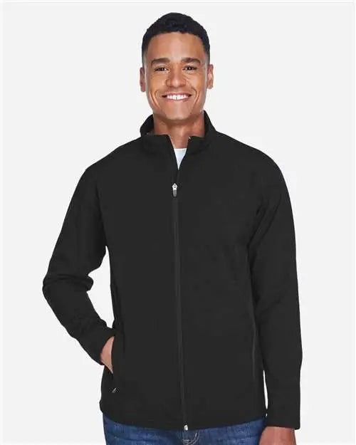 Team 365 Tt80 Men’s Leader Soft Shell Jacket - Black
