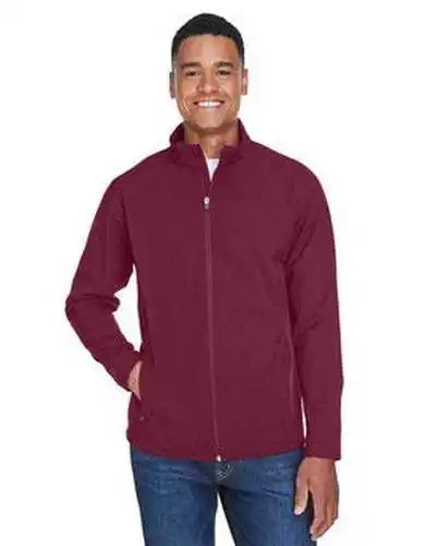 Team 365 Tt80 Men’s Leader Soft Shell Jacket - Sport Maroon
