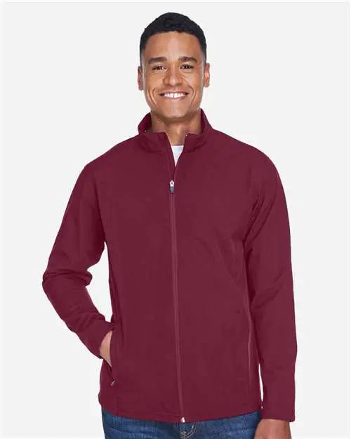 Team 365 Tt80 Men’s Leader Soft Shell Jacket - Sport Maroon