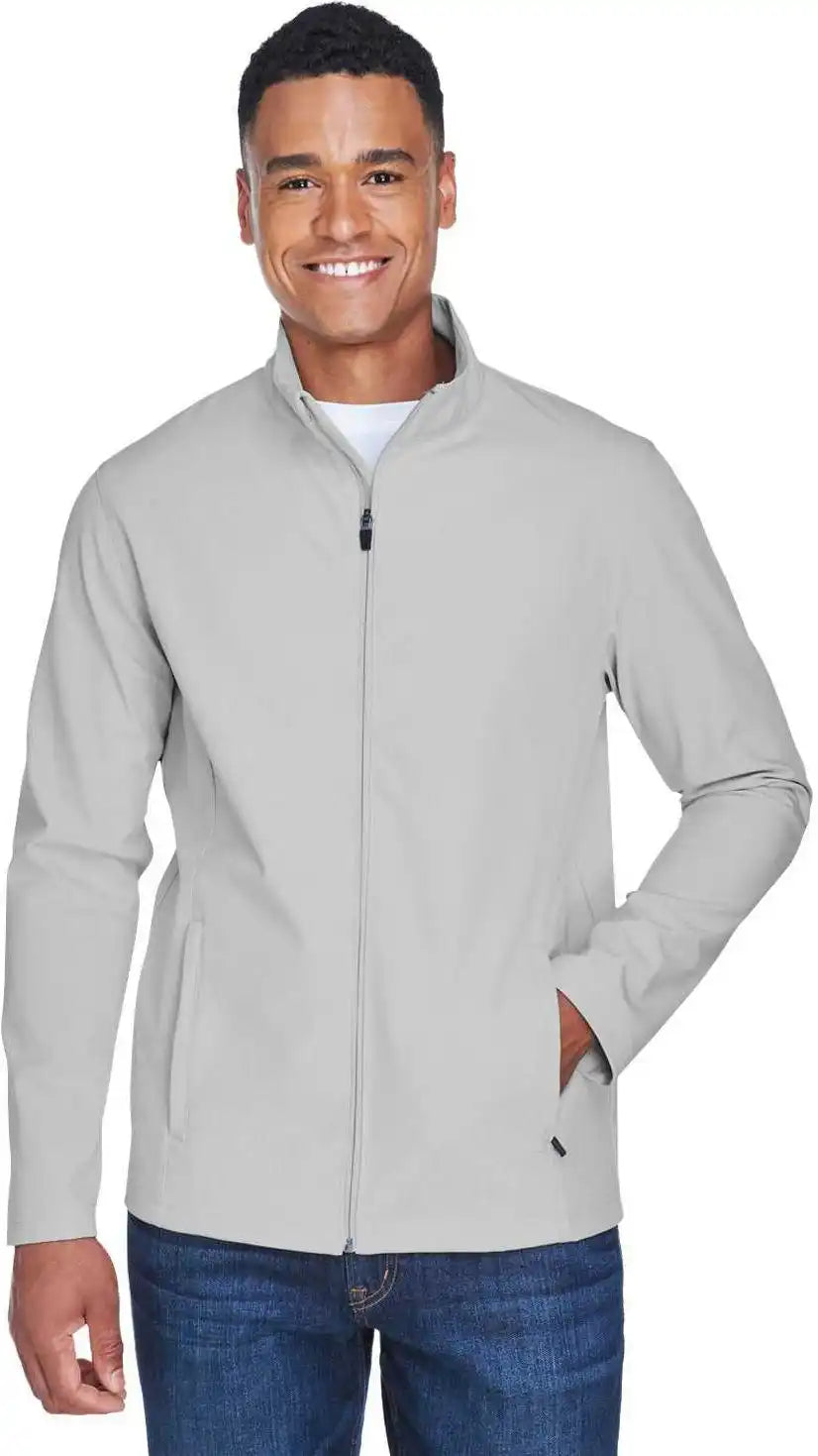 Team 365 Tt80 Men’s Leader Soft Shell Jacket - Sport Silver