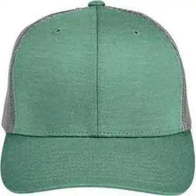 Team 365 Tt802 by Yupoong Adult Zone Sonic Heather Trucker Cap - Sportforest s Gr - Forest Dark Gray / one Size Fits
