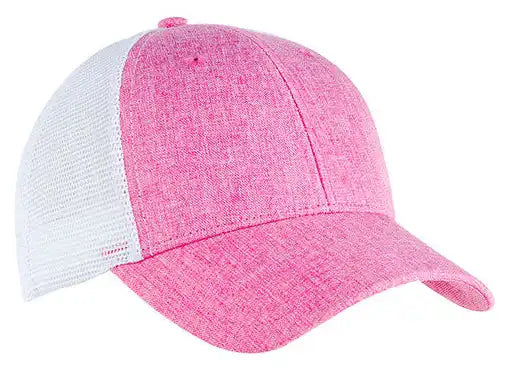 Team 365 Tt802 by Yupoong Adult Zone Sonic Heather Trucker Cap - Black - Blk Hthr / Os