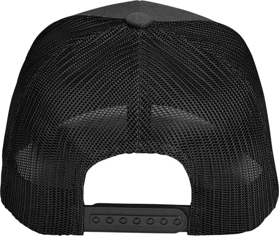 Team 365 Tt802 Zone Sonic Heather Trucker Cap - Black - Blk Hthr / one Size Fits Most