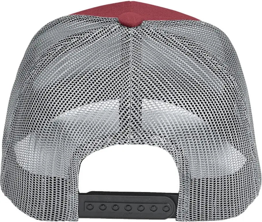 Team 365 Tt802 Zone Sonic Heather Trucker Cap - Sport Maroon Graphite - Sp Mrn Ht / one Size Fits Most