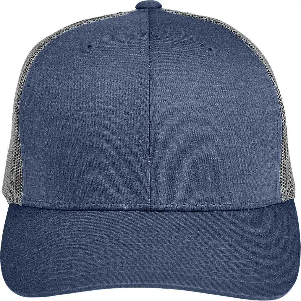 Team 365 Tt802y Youth Zone Sonic Heather Trucker Cap by Yupoong Sp d Nvy Ht / Os