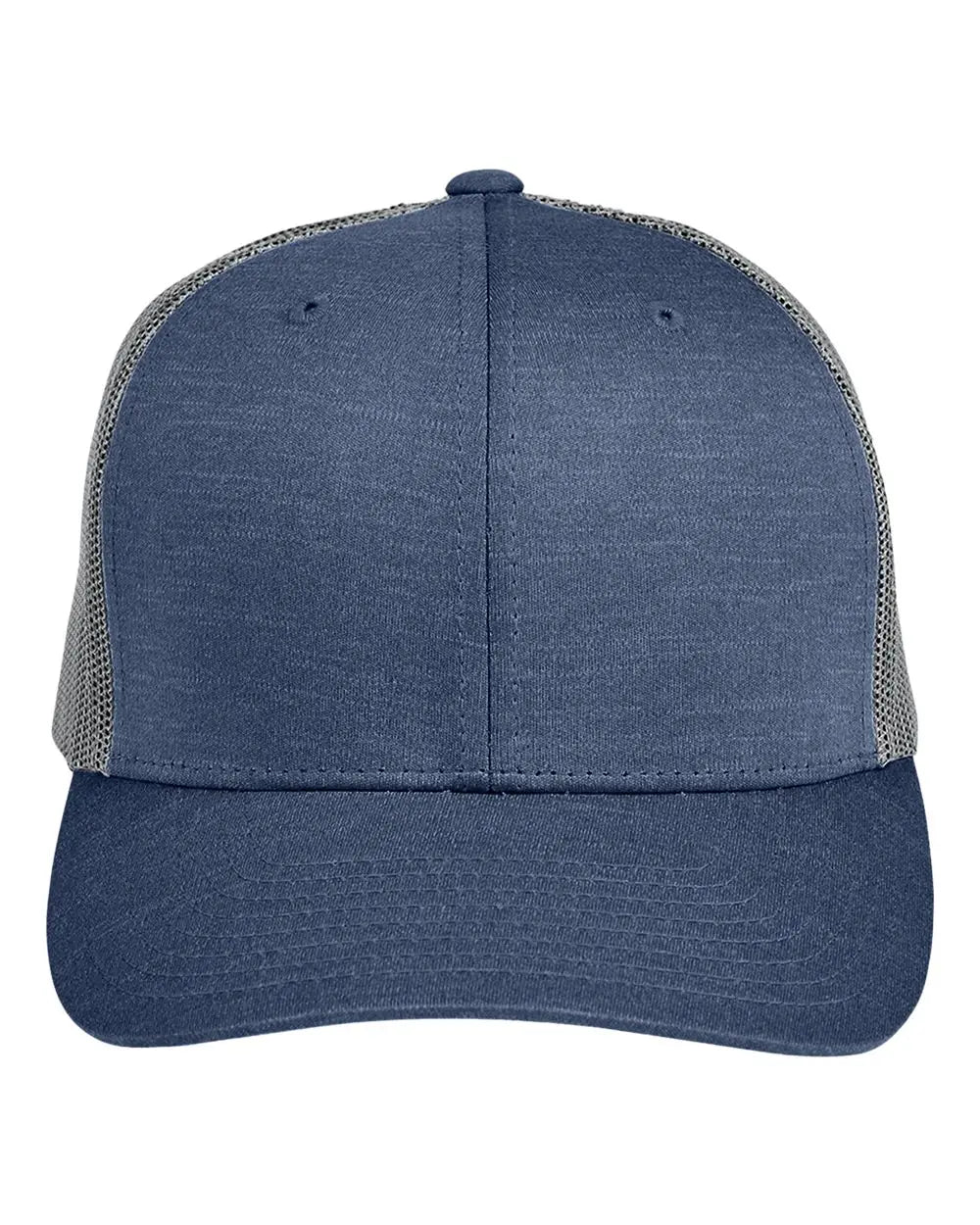 Team 365 Tt802y Youth Zone Sonic Heather Trucker Cap - Sport Dark Navy Graphite - Sp d Nvy Ht / one Size Fits Most