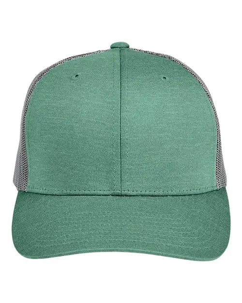 Team 365 Tt802y Youth Zone Sonic Heather Trucker Cap - Sport Forest Graphite - Sp Frst Ht / one Size Fits Most
