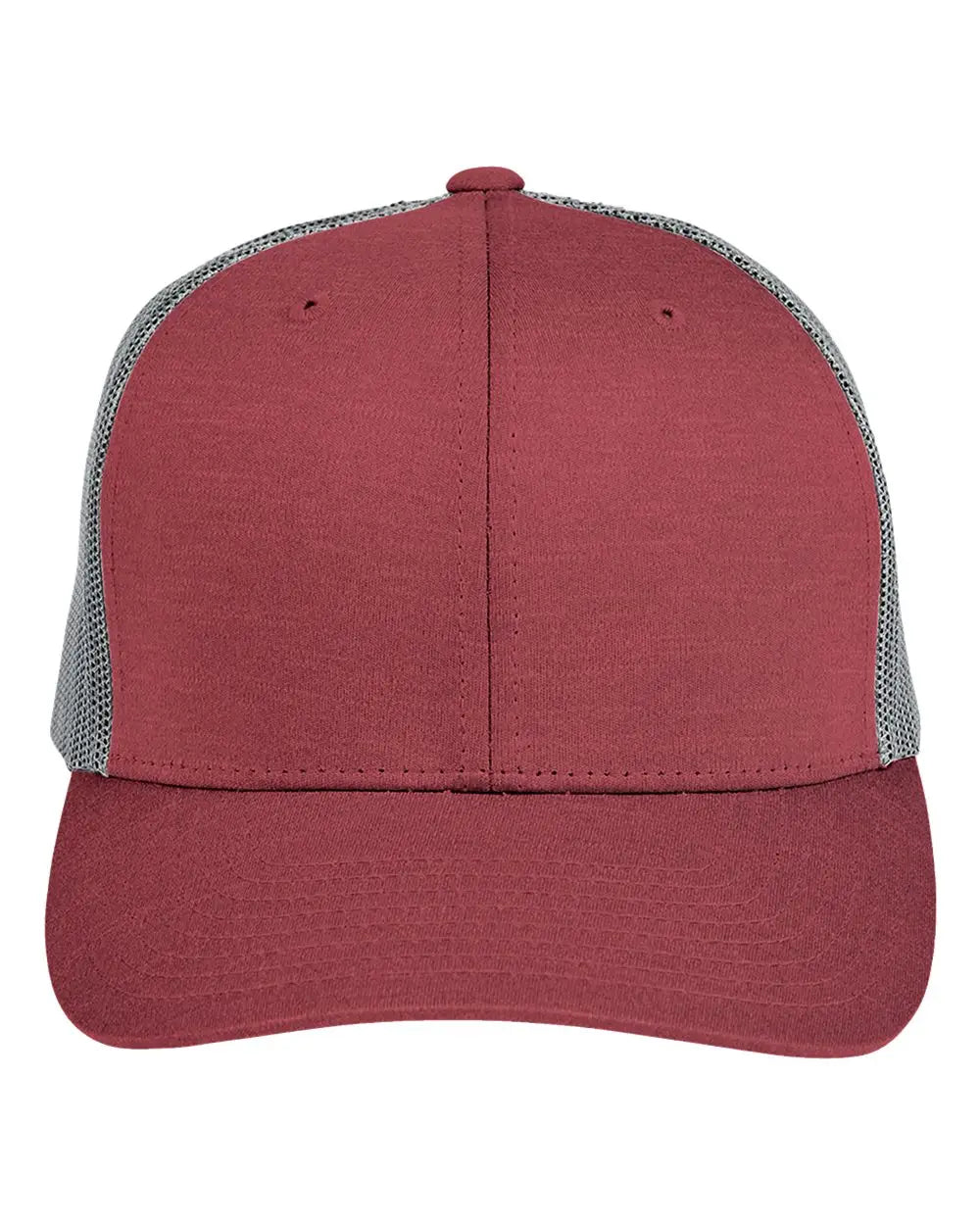 Team 365 Tt802y Youth Zone Sonic Heather Trucker Cap - Sport Maroon Graphite - Sp Mrn Ht / one Size Fits Most