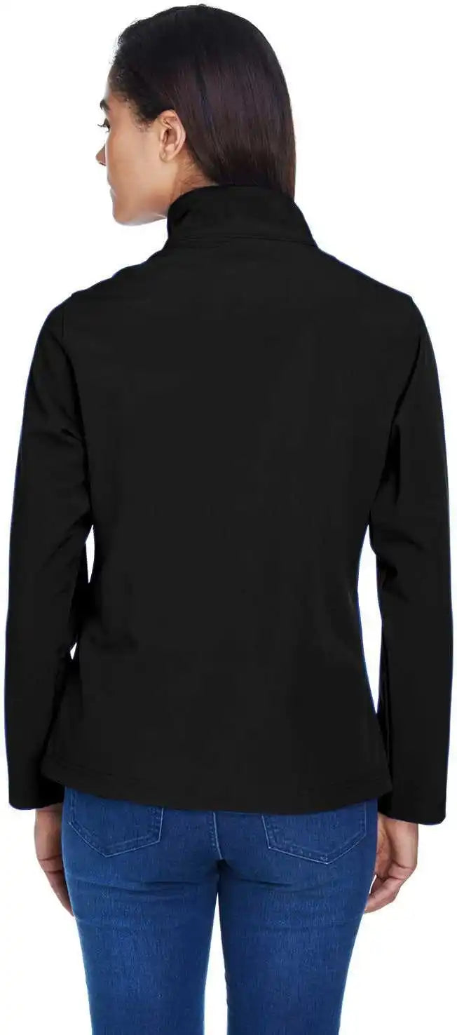 Team 365 Tt80w Ladies’ Leader Soft Shell Jacket Black