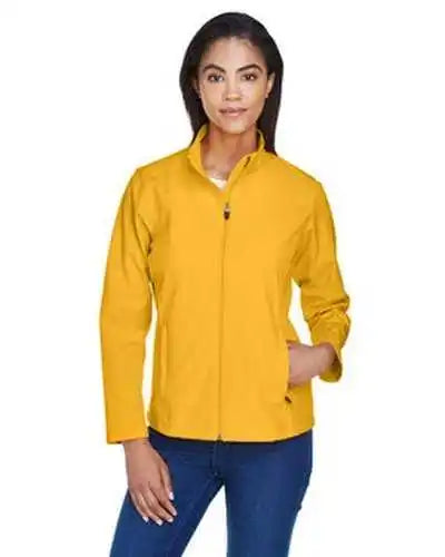 Team 365 Tt80w Ladies’ Leader Soft Shell Jacket - Sport Athletic Gold