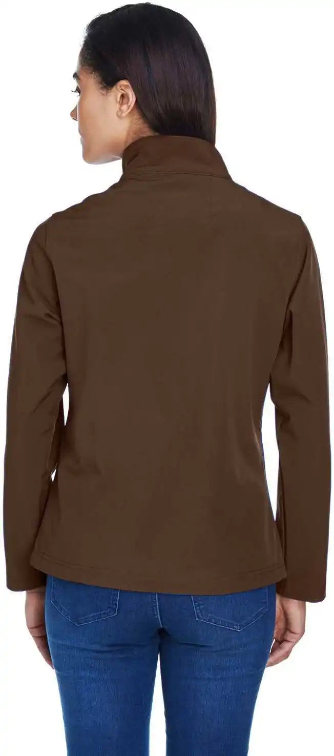 Team 365 Tt80w Ladies’ Leader Soft Shell Jacket - Sport Dark Brown
