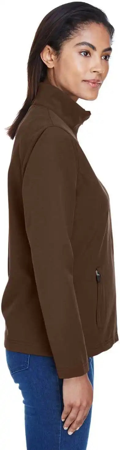 Team 365 Tt80w Ladies’ Leader Soft Shell Jacket - Sport Dark Brown