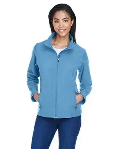Team 365 Tt80w Ladies’ Leader Soft Shell Jacket - Sport Light Blue