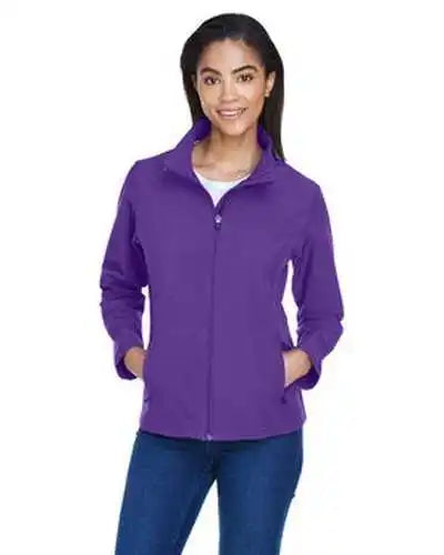 Team 365 Tt80w Ladies’ Leader Soft Shell Jacket Sport Purple
