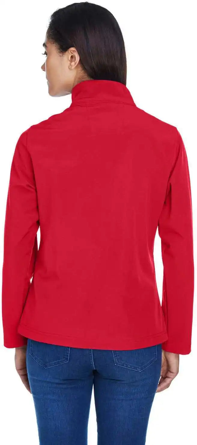 Team 365 Tt80w Ladies’ Leader Soft Shell Jacket - Sport Red