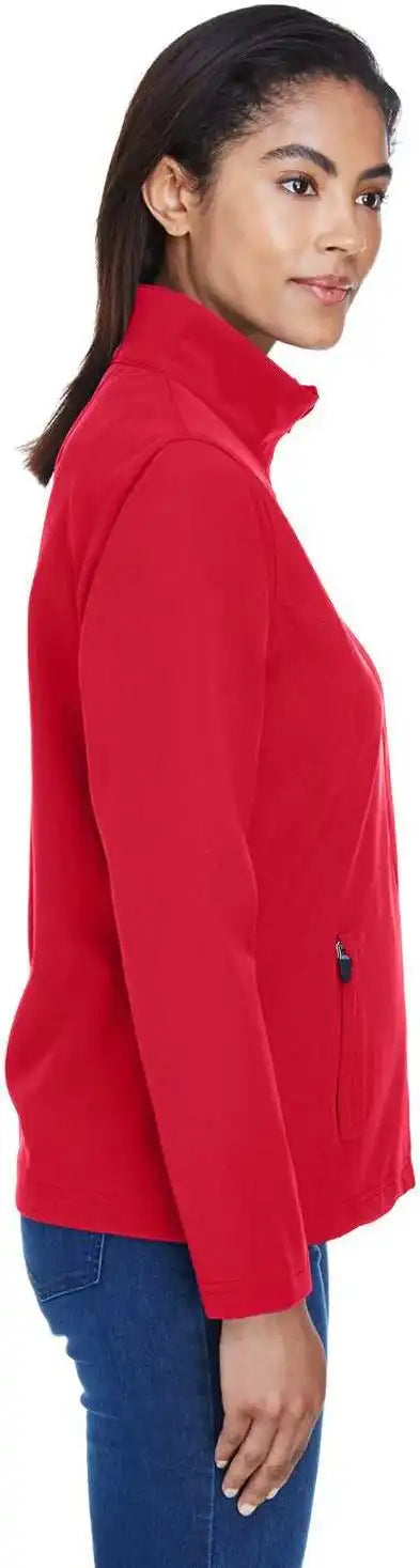 Team 365 Tt80w Ladies’ Leader Soft Shell Jacket - Sport Red