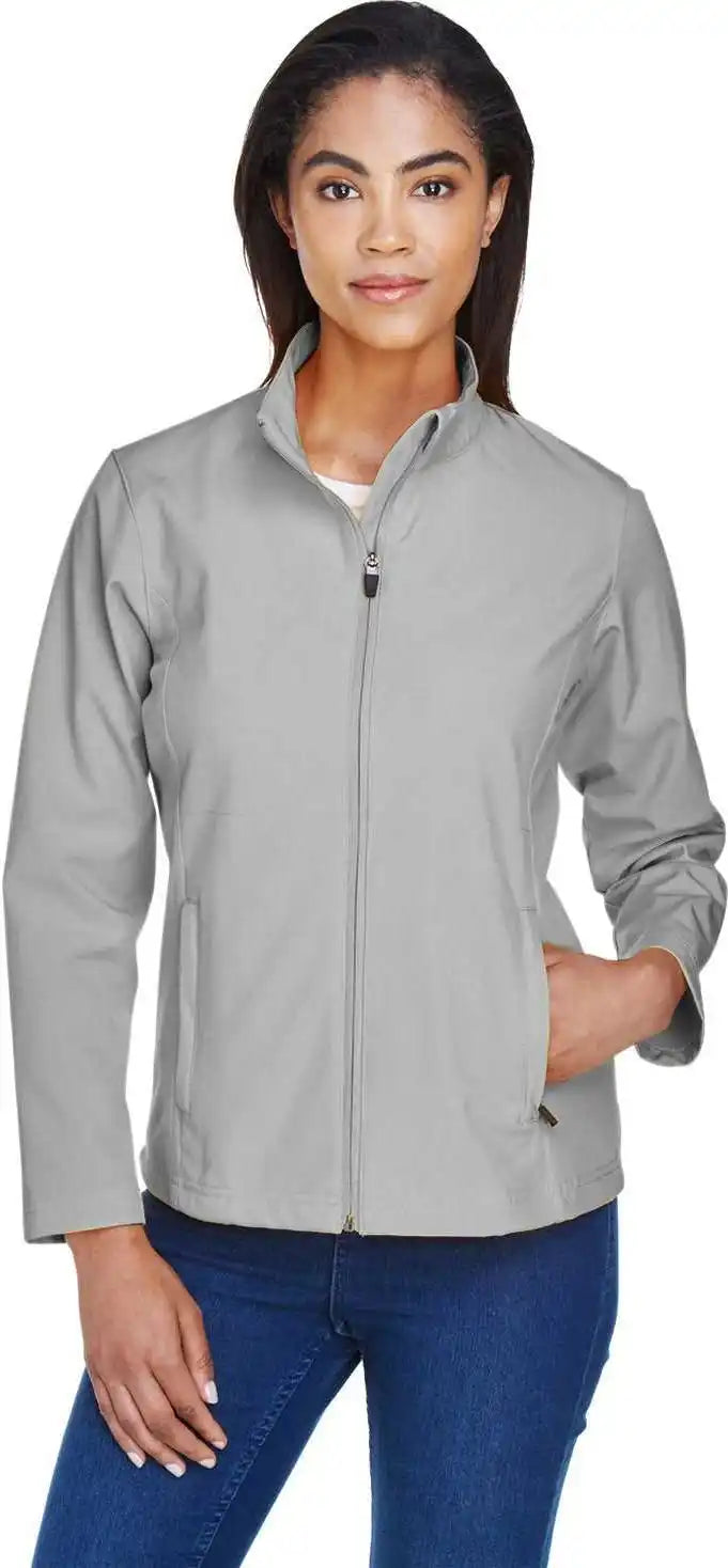 Team 365 Tt80w Ladies’ Leader Soft Shell Jacket Sport Silver