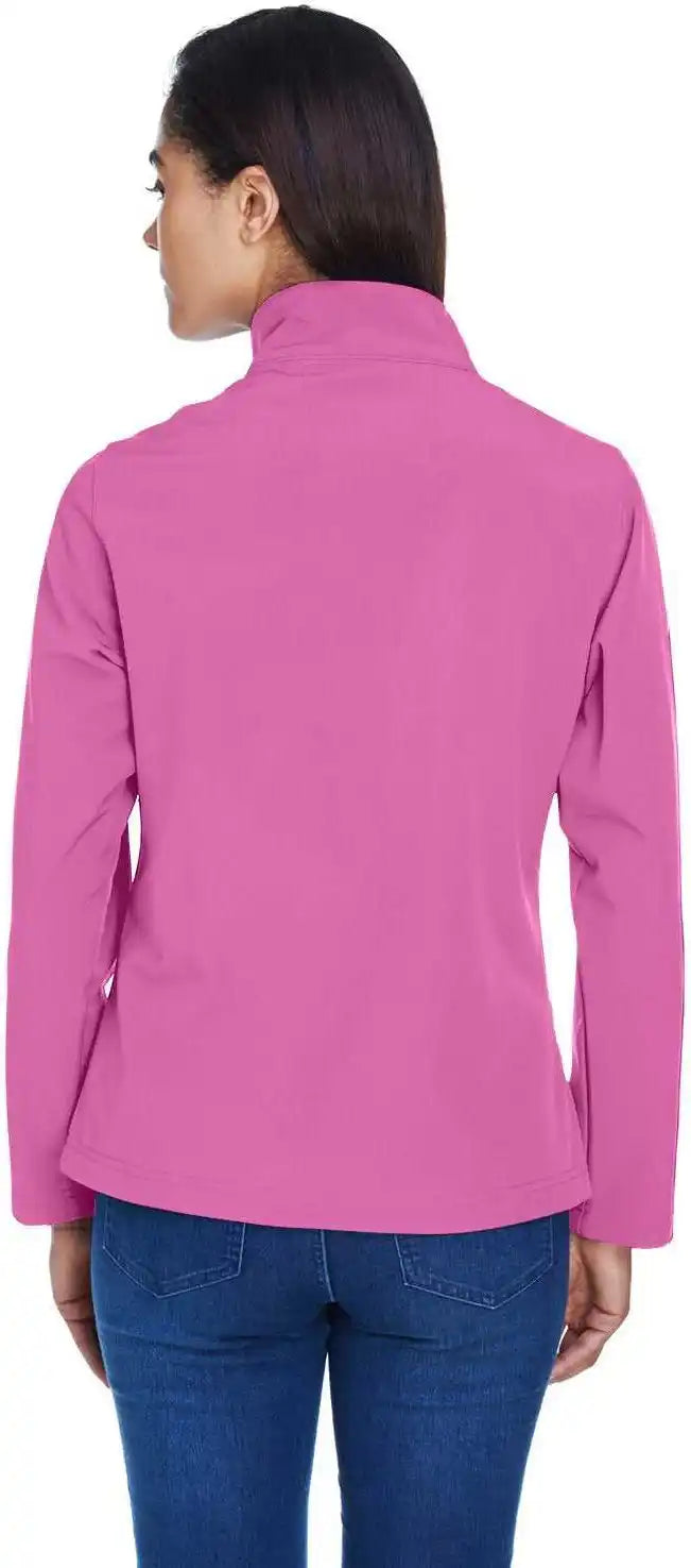 Team 365 Tt80w Ladies’ Leader Soft Shell Jacket - Sportcharity Pink