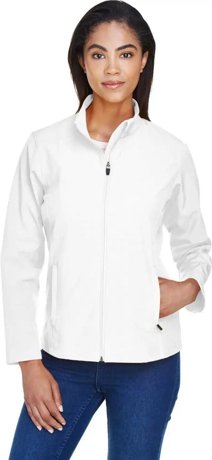 Team 365 Tt80w Ladies’ Leader Soft Shell Jacket White