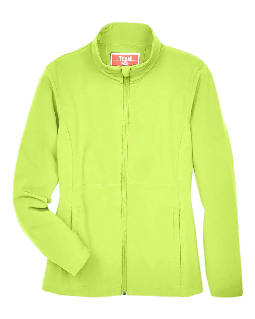 Team 365 Tt80w Women’s Leader Soft Shell Jacket - Safety Yellow