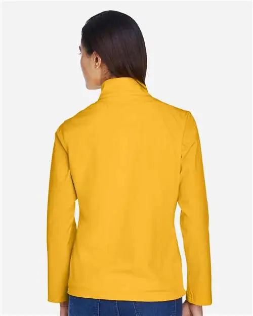 Team 365 Tt80w Women’s Leader Soft Shell Jacket - Sport Athletic Gold