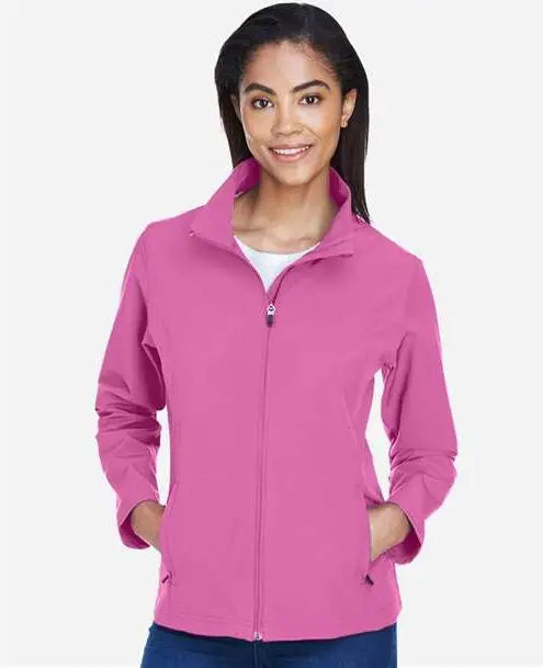Team 365 Tt80w Women’s Leader Soft Shell Jacket - Sport Charity Pink
