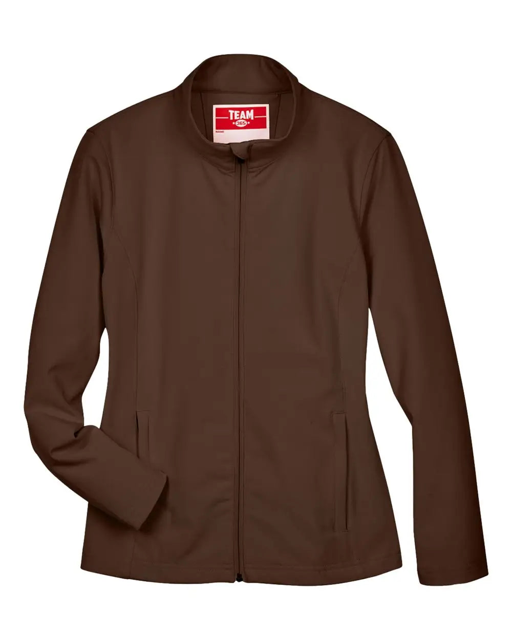 Team 365 Tt80w Women’s Leader Soft Shell Jacket - Sport Dark Brown