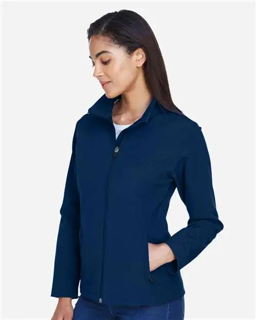 Team 365 Tt80w Women’s Leader Soft Shell Jacket - Sport Dark Navy