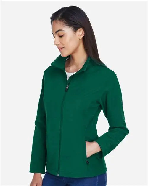 Team 365 Tt80w Women’s Leader Soft Shell Jacket - Sport Forest