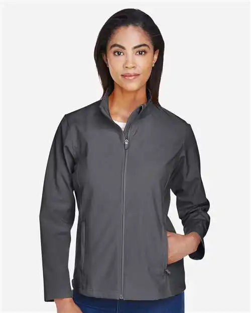 Team 365 Tt80w Women’s Leader Soft Shell Jacket - Sport Graphite