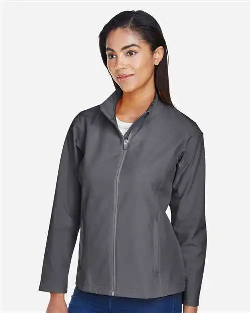 Team 365 Tt80w Women’s Leader Soft Shell Jacket - Sport Graphite