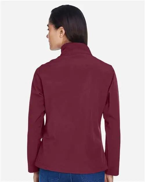 Team 365 Tt80w Women’s Leader Soft Shell Jacket - Sport Maroon