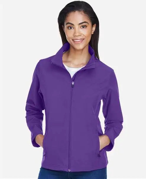 Team 365 Tt80w Women’s Leader Soft Shell Jacket - Sport Purple