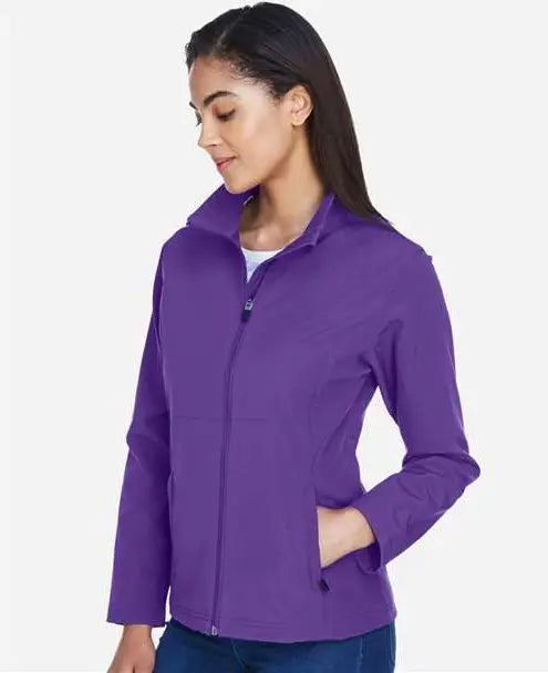 Team 365 Tt80w Women’s Leader Soft Shell Jacket - Sport Purple