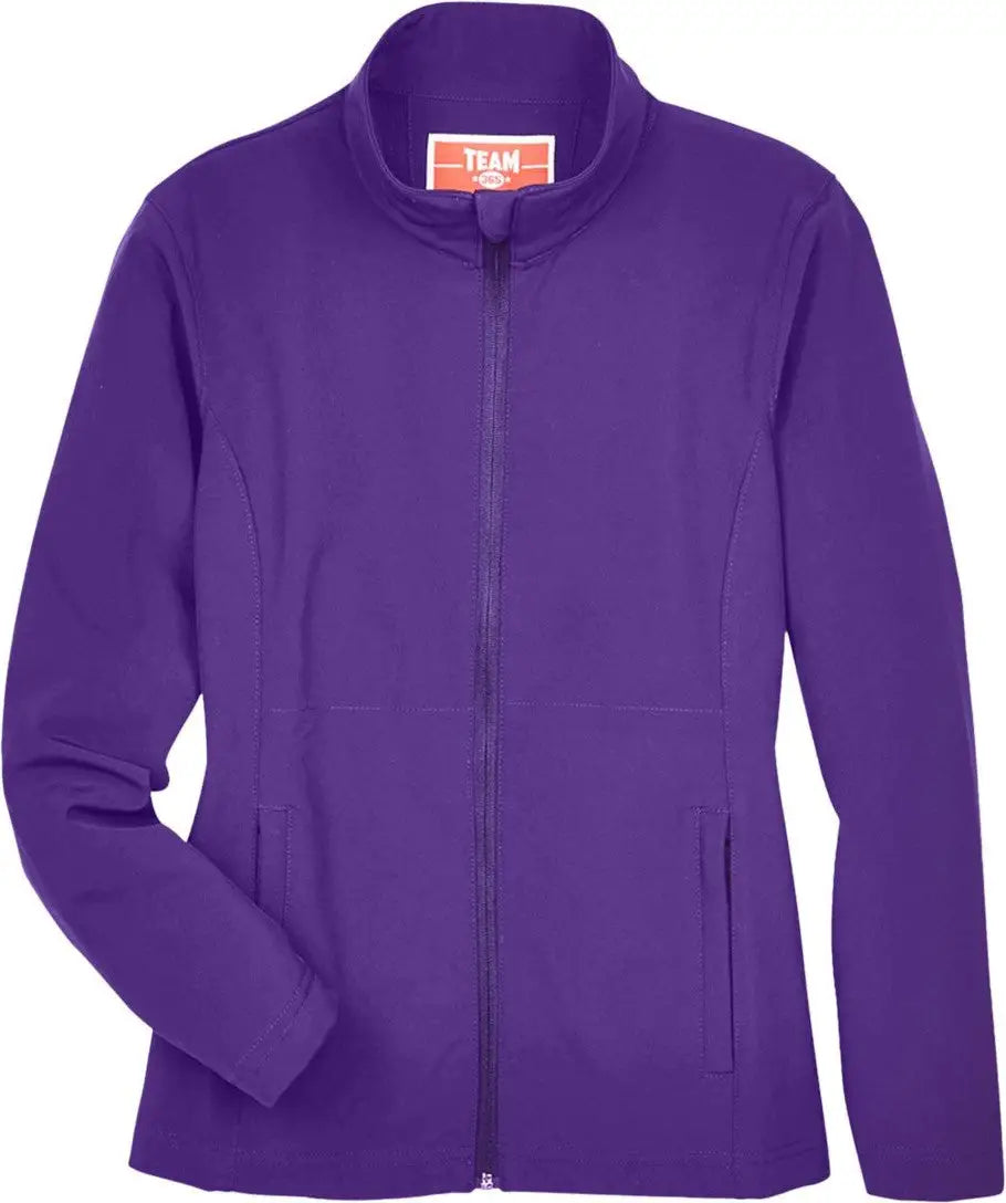 Team 365 Tt80w Women’s Leader Soft Shell Jacket - Sport Purple - Xs