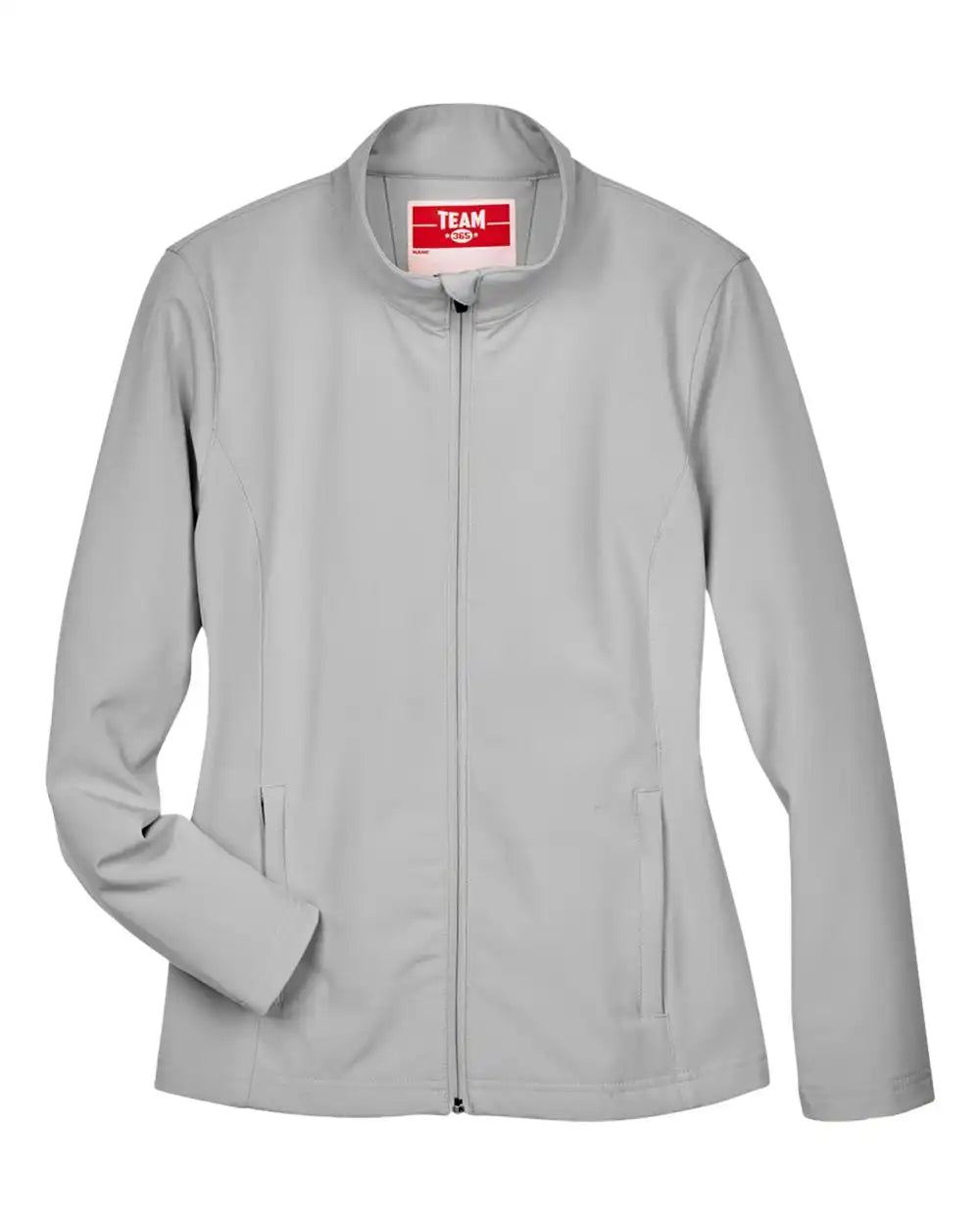 Team 365 Tt80w Women’s Leader Soft Shell Jacket - Sport Silver - Xs