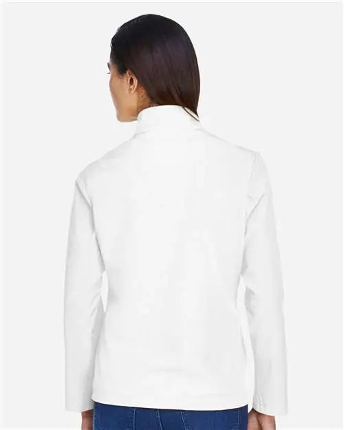 Team 365 Tt80w Women’s Leader Soft Shell Jacket - White