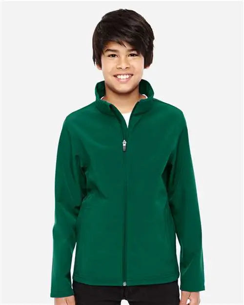 Team 365 Tt80y Youth Leader Soft Shell Jacket - Sport Forest