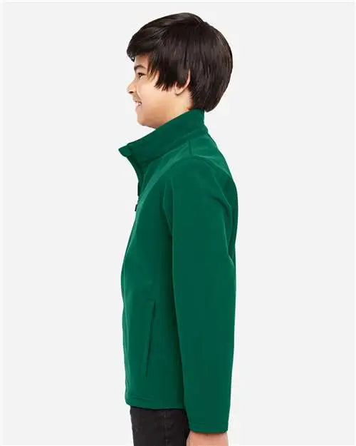 Team 365 Tt80y Youth Leader Soft Shell Jacket - Sport Forest