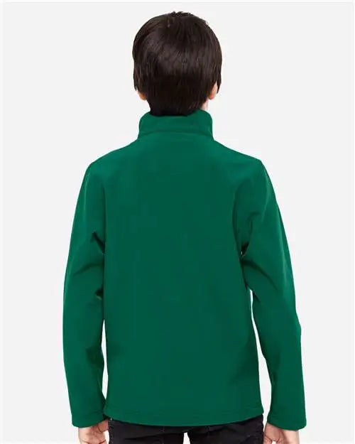 Team 365 Tt80y Youth Leader Soft Shell Jacket - Sport Forest