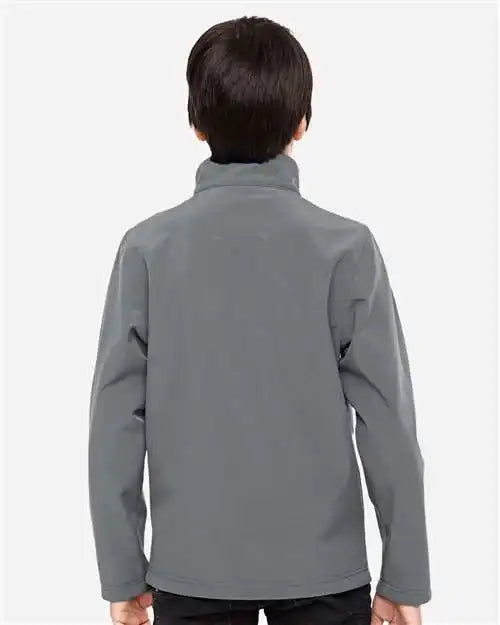 Team 365 Tt80y Youth Leader Soft Shell Jacket - Sport Graphite