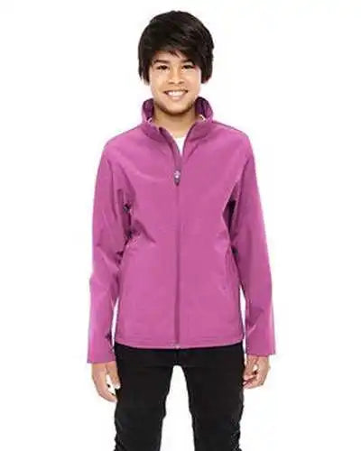Team 365 Tt80y Youth Leader Soft Shell Jacket Sportcharity Pink