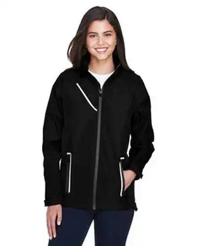 Team 365 Tt86w Ladies’ Dominator Waterproof Jacket Black