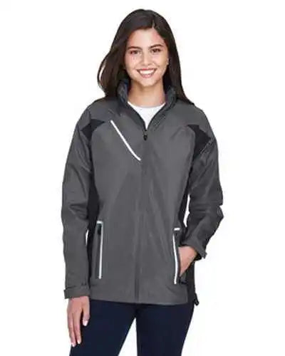 Team 365 Tt86w Ladies’ Dominator Waterproof Jacket - Sport Graphite