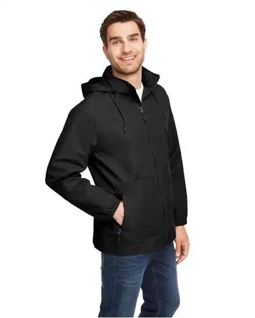 Team 365 Tt87 Unisex Zone Hydrosport™ Storm Flap Jacket - Black