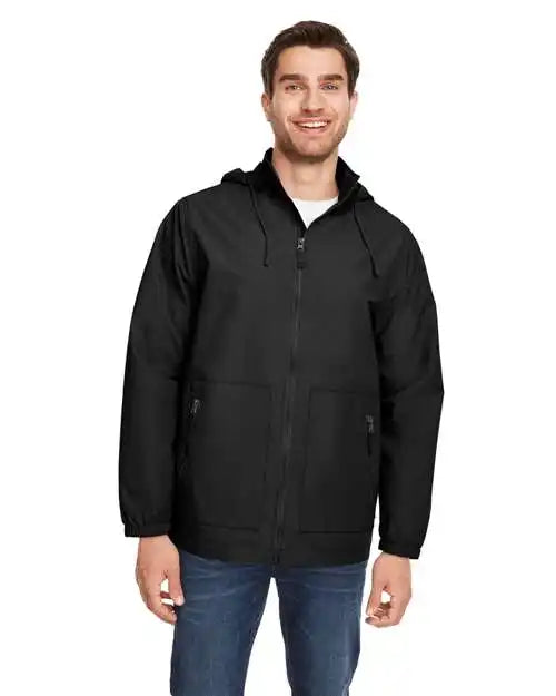 Team 365 Tt87 Unisex Zone Hydrosport™ Storm Flap Jacket - Black