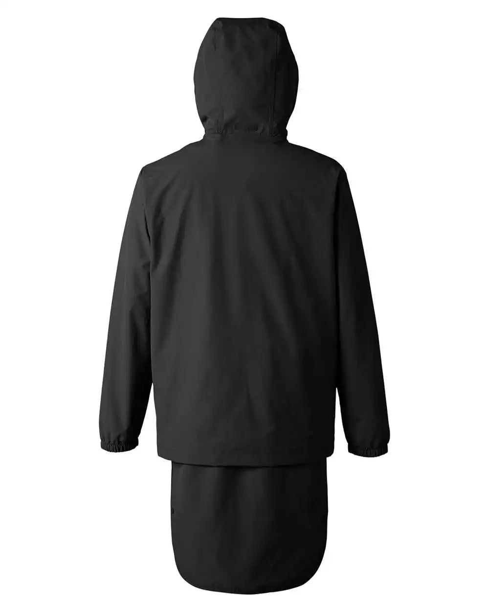 Team 365 Tt87 Unisex Zone Hydrosport™ Storm Flap Jacket - Black - Xs